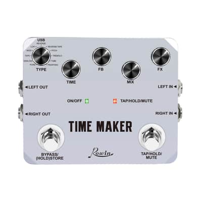 Rowin ltd-02 Guitar Time Maker Pedal Ultra Delay Effect Pedals 11 Types Delay True Bypass,price include the import duty for US buyer image 1
