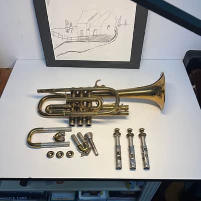 Henry Selmer Paris Depose Cornet Long 1935 Serial # 1431 J Giles Collection image 16