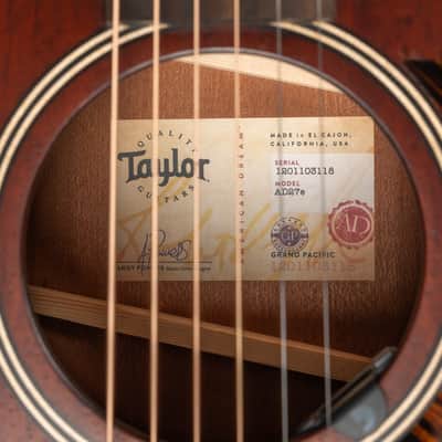 2023 Taylor AD27e American Dream - Shaded Edge Burst | USA All Solid Grand Pacific Slope Shoulder Dreadnought ES-2 Pickup | Case image 14