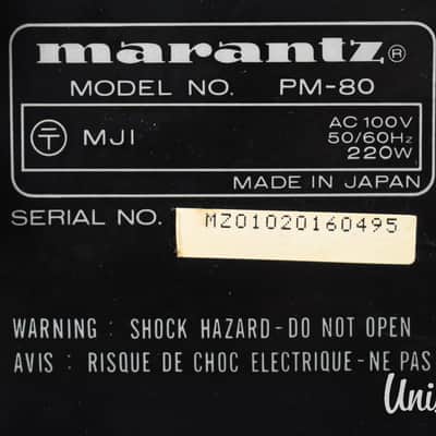 Marantz PM-80 Integrated Stereo Amplifier in Very Good Condition image 19