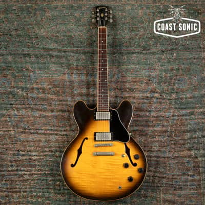 1993 Gibson ES-335 Dot Semi-Hollow Guitar Vintage Sunburst w/case image 3