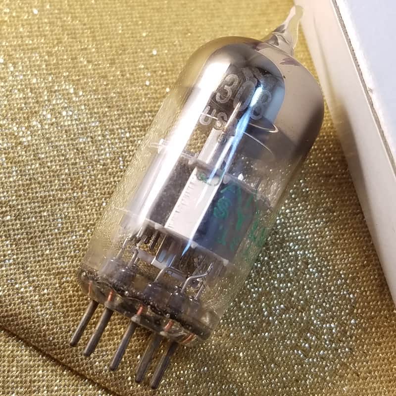 Sylvania JAN 7308 AT1000 TESTED Vacuum Tube USA military E188CC dual triode 1972 image 1