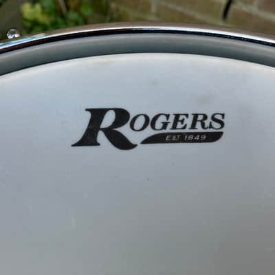 Rogers #37 Dyna-Sonic 6.5x14" Wood Snare Drum with Beavertail Lugs Reissue 2018 - 2020 - White Marine Pearl image 9
