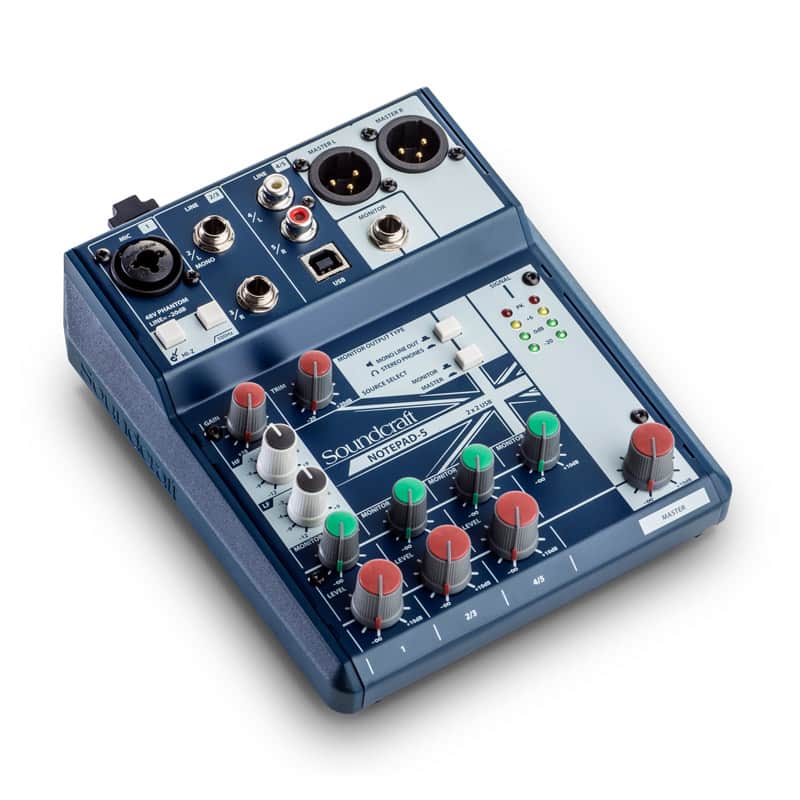 Soundcraft Notepad-5 5-Channel Analog Mixer image 2