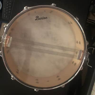 Barton Studio Custom 14X5 North American Maple Snare - Sky Blue Oyster image 4