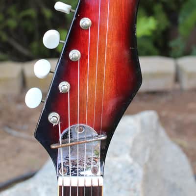RARE Vintage 1964 Teisco Del Rey VN-2 Baritone Electric Guitar MIJ made in Japan All Original! image 6