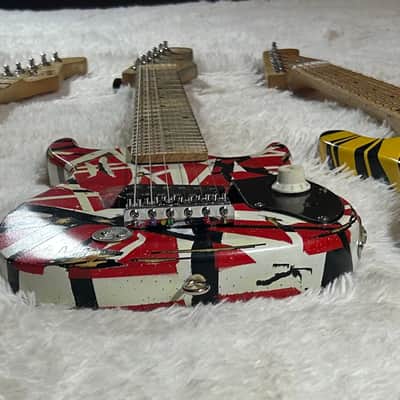 Eddie Van Halen Mini 30" Playable Guitar Set - Custom Built One Of A Kind Set - Great For Playing/Travel/Display image 4
