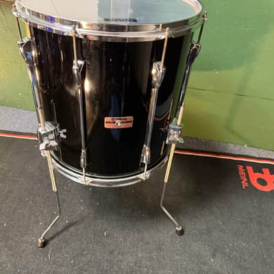Yamaha 80's Vintage Recording Custom 16x16 Floor Tom Piano Black image 2