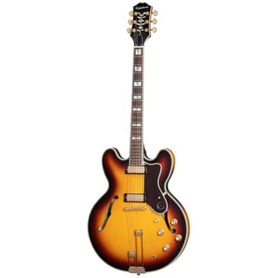 Epiphone Sheraton Semi-Hollow Electric Guitar Vintage Sunburst image 2