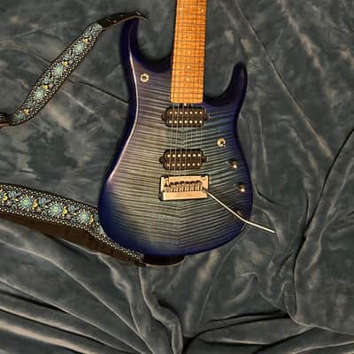 Ernie Ball Music Man John Petrucci Signature JP15-7 2020 - 2021 - Trans Black Burst Quilt image 1