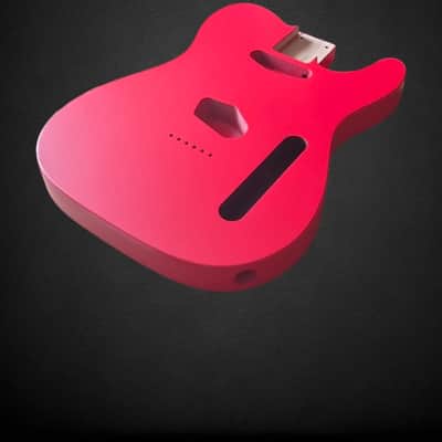 Telecaster Body Fiesta Red, Satin Nitro, Alder image 3