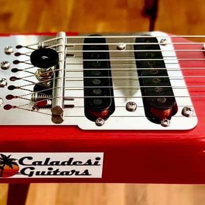 New Caladesi Lapsteel Guitar - Red/Tangerine  with case image 1