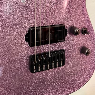 ESP E-II Horizon NT-7B Hipshot 2019 - Present - Purple Sparkle image 2