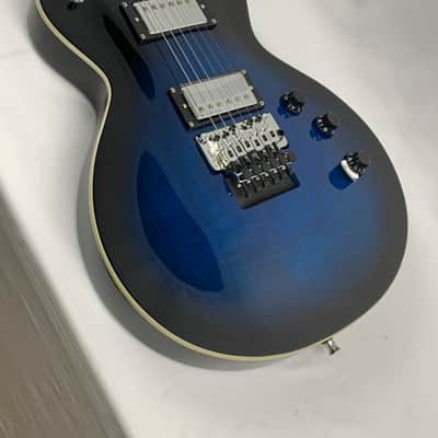 ESP LTD AS-1 FR FM Alex Skolnick Black Aqua Sunburst BLKAQSB + Hardshell Case B-Stock - KOREA image 8