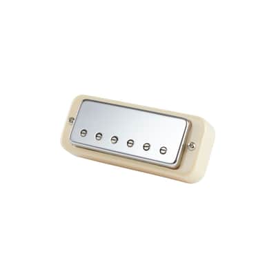 Original Mini-Humbucker Treble, Chrome Cover, 2-Conductor, Potted, Alnico 2, 6.2K Humbucking Pickup image 1