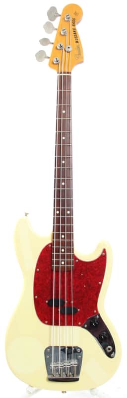 1998 Fender Mustang Bass vintage white image 1