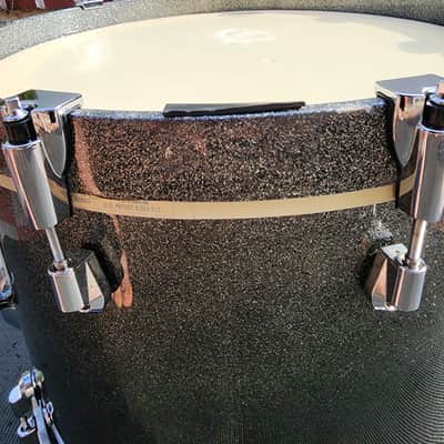 Yamaha Beech Custom Absolute Nouveau 14x20 Bass Drum - Black Sparkle Fade image 10