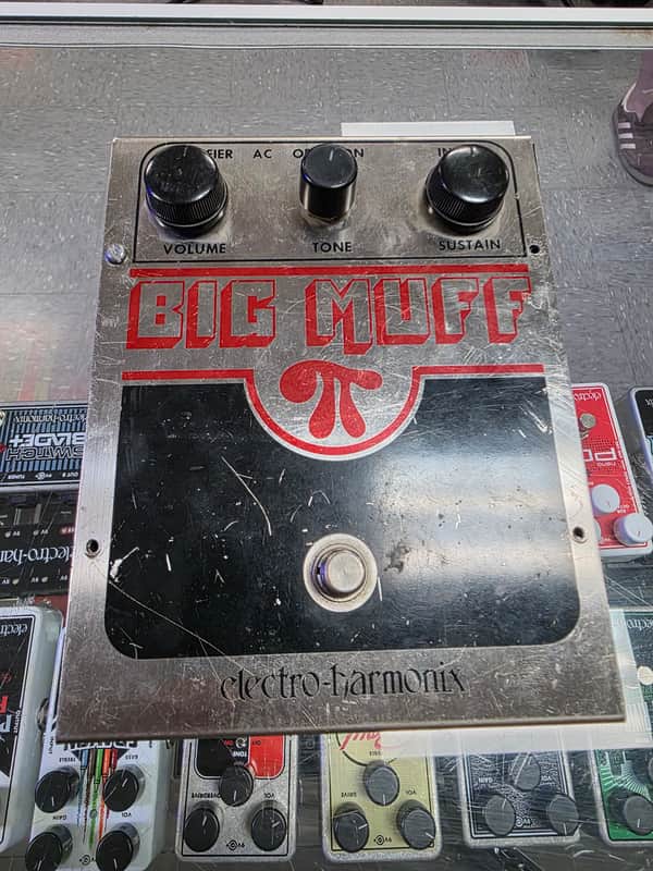 Electro-Harmonix Big Muff Pi (Transitional Triangle Graphic Ram’s Head) – Original Vintage USA EH3003A 1973–74 image 1
