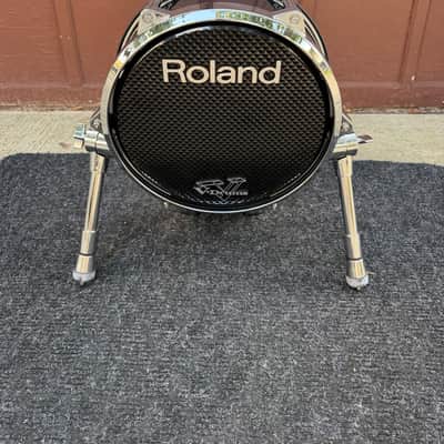 Roland KD-140 V-Kick 14" Bass Drum Trigger Pad 2010s - Black Chrome image 4