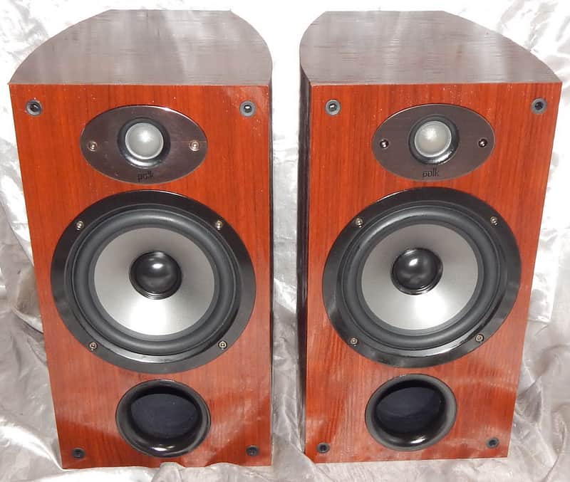 Polk TSx220B cherry home bookshelf speakers image 1