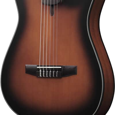 Ibanez FRH10NBSF, Thinline Nylon Acoustic Electric Guitar - Brown Sunburst image 7