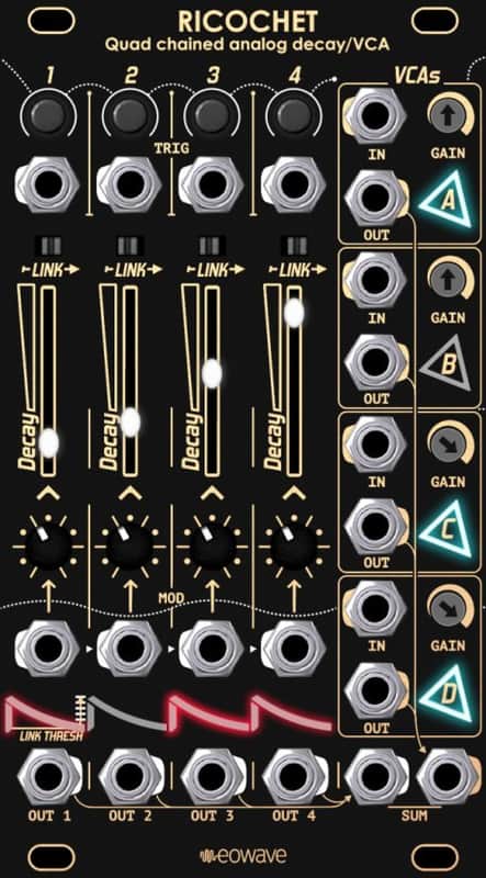 EOWAVE RICOCHET QUAD CHAINED DECAY VCA : USED : [DETROIT MODULAR] image 1