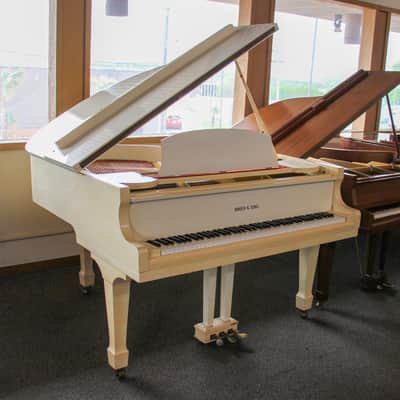Binder & Sons G-80A 5'1" Ivory Baby Grand Piano image 1