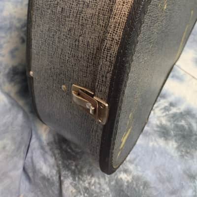 Vintage RARE 1960's Unbranded Airline Silvertone Gray 15 1/2 x 38 1/2 Inch Soft Shell Guitar Case image 3