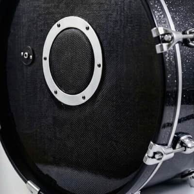 Dolby Electronic 3pc Drum Set 20” Bass Black Sparkle for Roland Alesis image 5