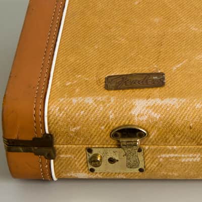 Fender  Studio Deluxe High Steel Electric Guitar (1956), ser. #00372, original tweed hard shell case. image 13