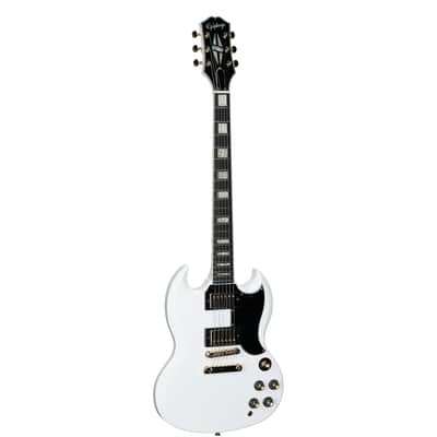 Epiphone Inspired by Gibson SG Custom Electric Guitar (with Gig Bag), Alpine White image 7