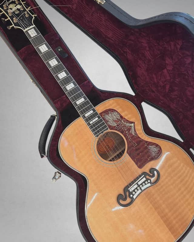 ART!! GIBSON MONTANA GOLD SJ-200 AAA FIGURED KOA. CUSTOM SHOP" REN FERGUSON ERA