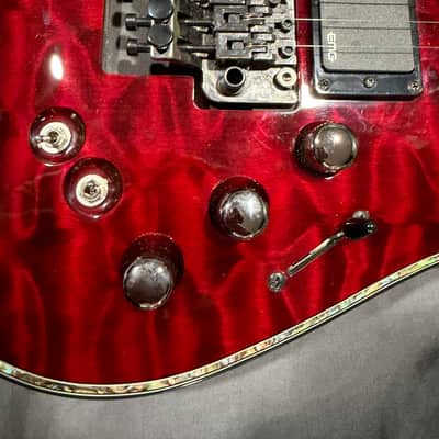 Schecter Hellraiser C-1 FR S Sustainiac 2013 - Present - Black Cherry with Guitar Bag image 3