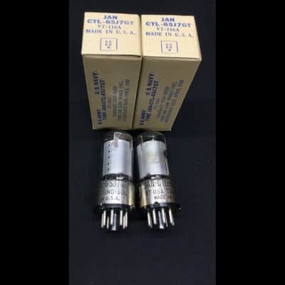 NOS MATCHED PAIR TUNG SOL JAN CTL 6SJ7GT VT 116A Audio Vacuum Tubes B.9902 image 1