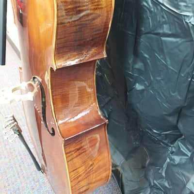 Celestini 4/4 Size 'Cello-Solid Wood High Flame-Shop Setup-Hard Case and Bow-NEW! image 4
