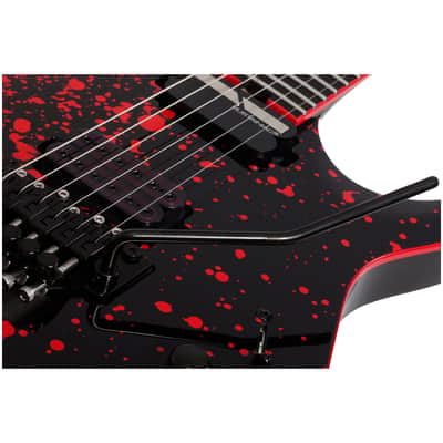 Schecter Sullivan King Banshee FR-S Electric Guitar, Obsidian Blood Black image 5