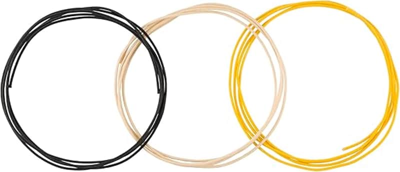 Fender Pure Vintage Cloth Wire 22 AWG 10-Foot Black White Yellow 0990846010 image 1