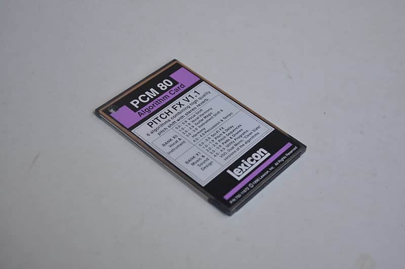Lexicon Pitch FX card for PCM 80 ALGORITHM Memory CARD image 1