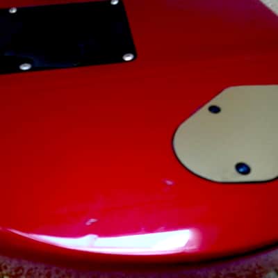 Fender   Heartfield Talon V 1991 Chrome Red MIJ FujiGen Factory Dimarzio Floyd Vinnie Moore Satchel image 20