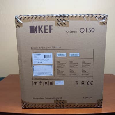 KEF Q150 Bookshelf Speakers - Satin Black (Pair) - Factory Sealed image 2