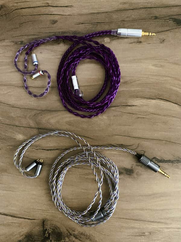 IEM Cable Bundle - Tripowin Zoe & NiceHCK PurpleSE - 0.78mm SE 1.2m - Mint Condition image 1