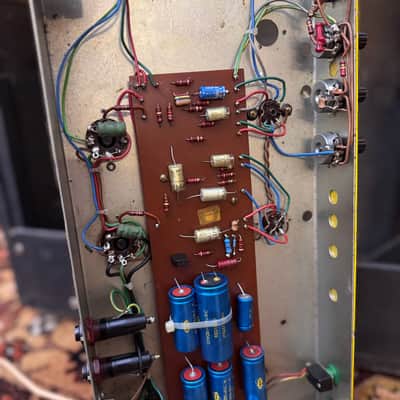 Vintage 1970s *1973* Carlsbro 50 Top Guitar Valve Amplifier 1x12 Combo Powertone imagen 19