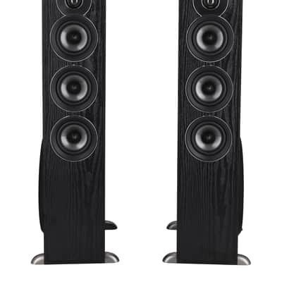 Rockville TM150B Black Powered Home Theater Tower Speakers 10" Sub + Bluetooth image 2