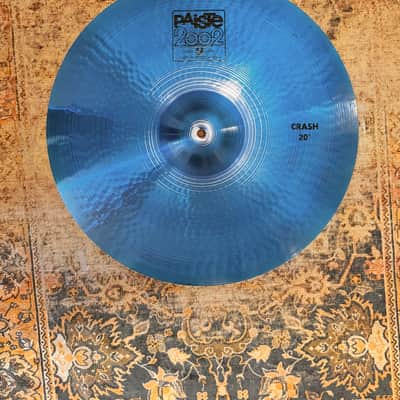 Unique Paiste ONE Of A KIND Custom Blue 2002 15" Sound Edge Hihats, 19" Crash, 20" Crash SET... With Black Labels!!!!!!! image 2