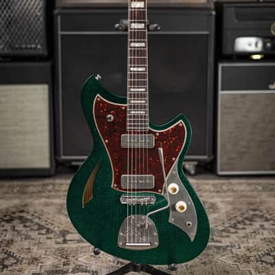 Novo Custom Shop Miris J Semi-Hollow Electric Guitar - Matrix Sparkle with Gig Bag image 3