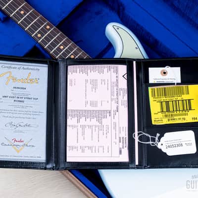 Fender Custom Shop Vintage Custom ‘59 Hardtail Stratocaster Time Capsule Package NOS Faded Aged Sonic Blue image 13