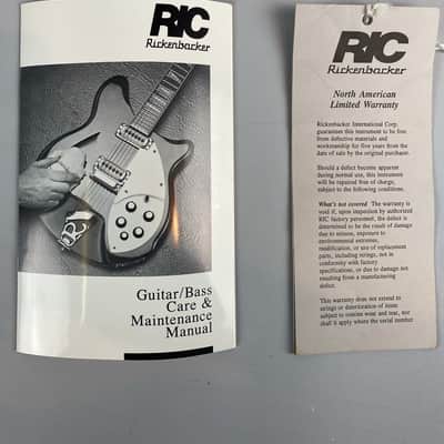 Rickenbacker V-381 - @ 1993 Natural Re-Issue , Nice Birdseye Maple body. Near mint with Original Silver  Rickenbacker hardshell case image 9