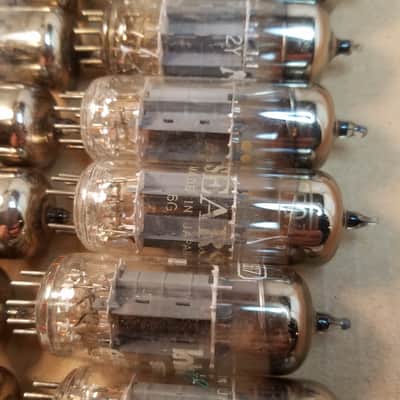 Matsushita etc. ONE (1) 6FQ7 tNOS AT1000 TESTED Balanced! PI Vacuum Tube Japan 6CG7 no divider dual triode 1964-1978 image 8