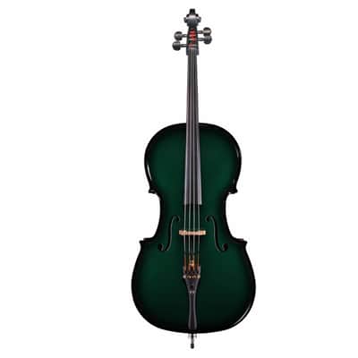 Glasser Carbon Composite Acoustic Electric 4-String Cello Outfit 4/4 size 2020s Green image 2