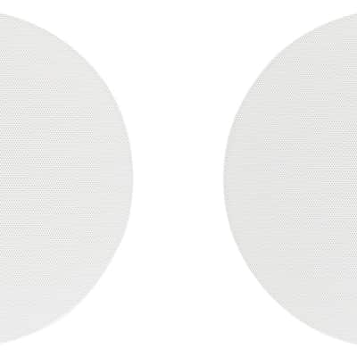 (2) JBL Control 416C/T 6.5" Commercial 70v Ceiling Speakers+Round White Grilles image 6